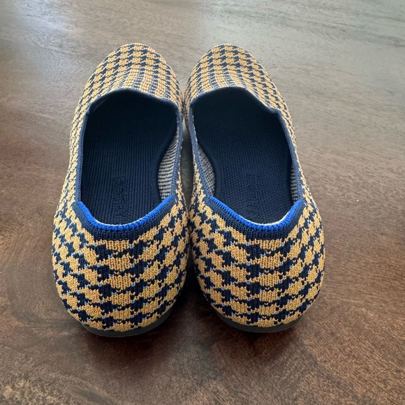 Rothy's Navy and Mustard Houndstooth Flats - Picture 4 of 6